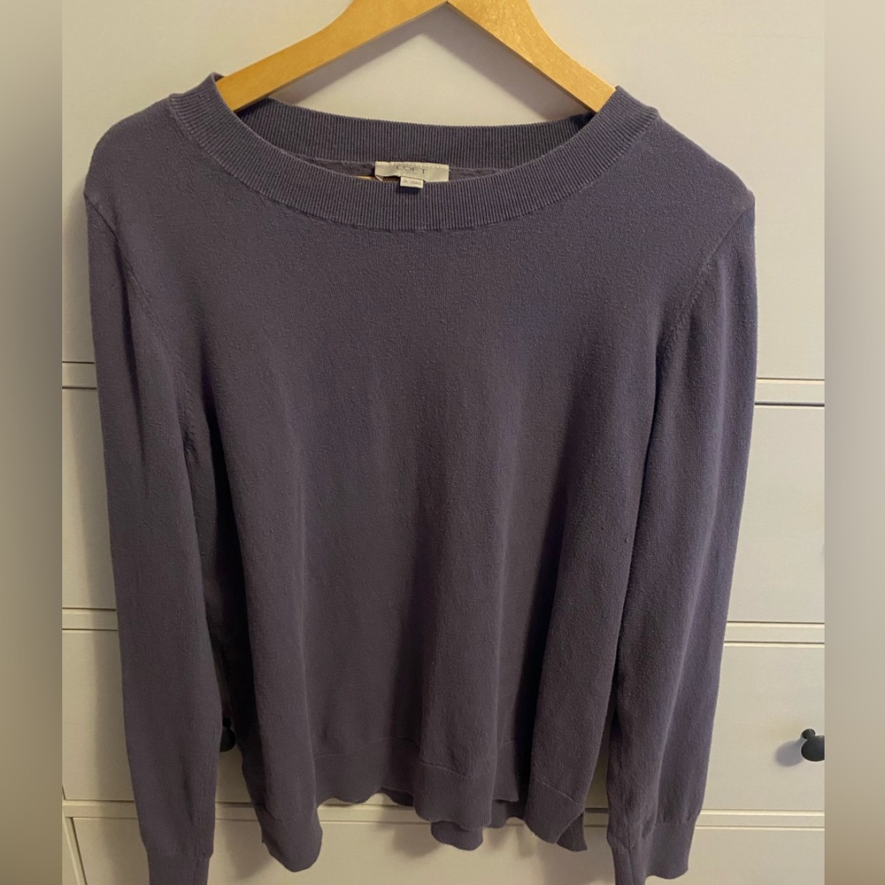 Loft, Women’s XL, lavender crewneck sweater